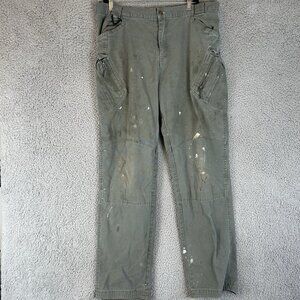Japanese Collective Military Cargo 100% Cotton Olive Green Pants Men’s Size 36